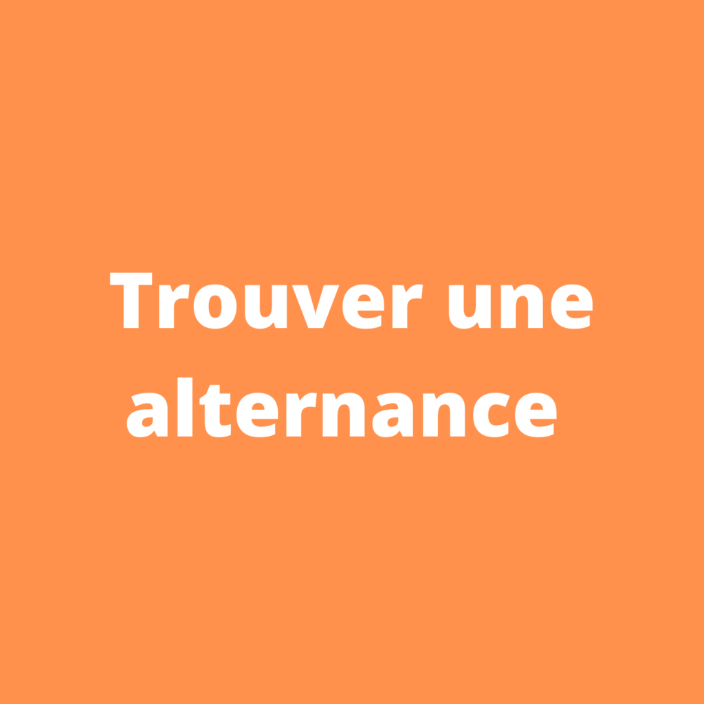 Trouver une alternance